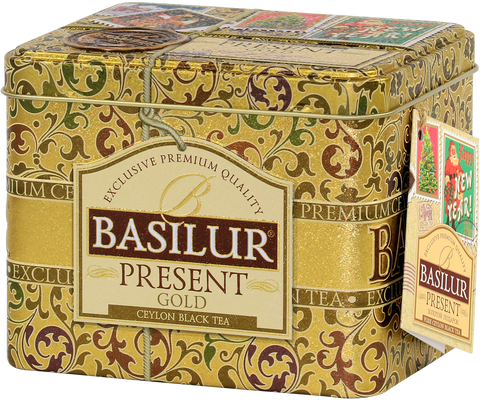 Present Gold - Pure Ceylon Floral Leafy Teas - Ceylon Black Tea - 100g Loose Leaf