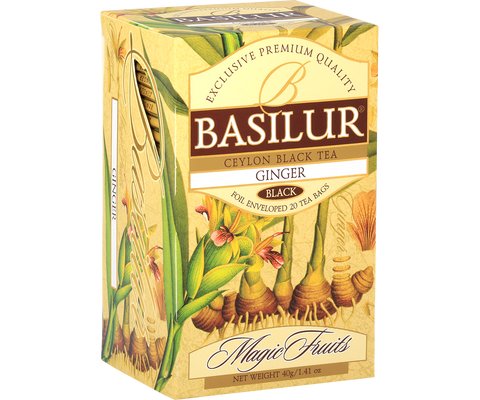 Magic Fruits Ginger Ceylon Black Tea - 20 Enveloped Tea Bags
