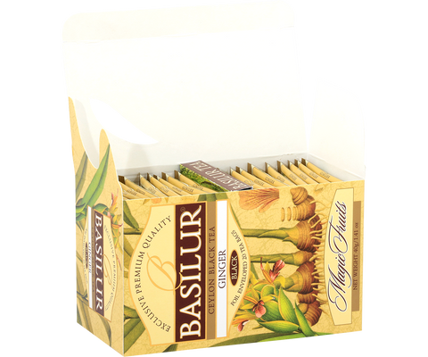 Magic Fruits Ginger Ceylon Black Tea - 20 Enveloped Tea Bags