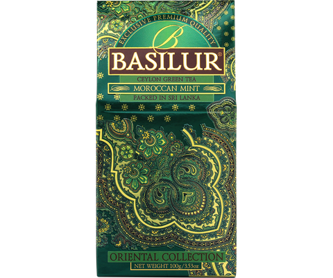 Basilur's Moroccan Mint - 100g Loose Leaf Ceylon Green Tea Refill Pack