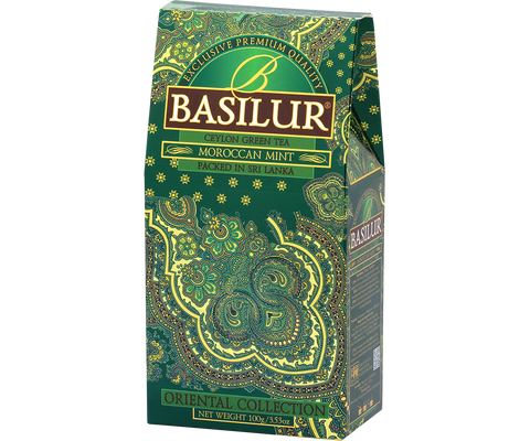 Basilur's Moroccan Mint - 100g Loose Leaf Ceylon Green Tea Refill Pack