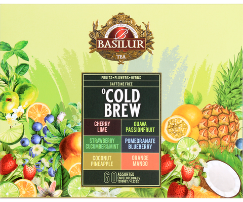 Cold Brew Assortment- 6 Flavours - 60 Enveloped Tea Bags