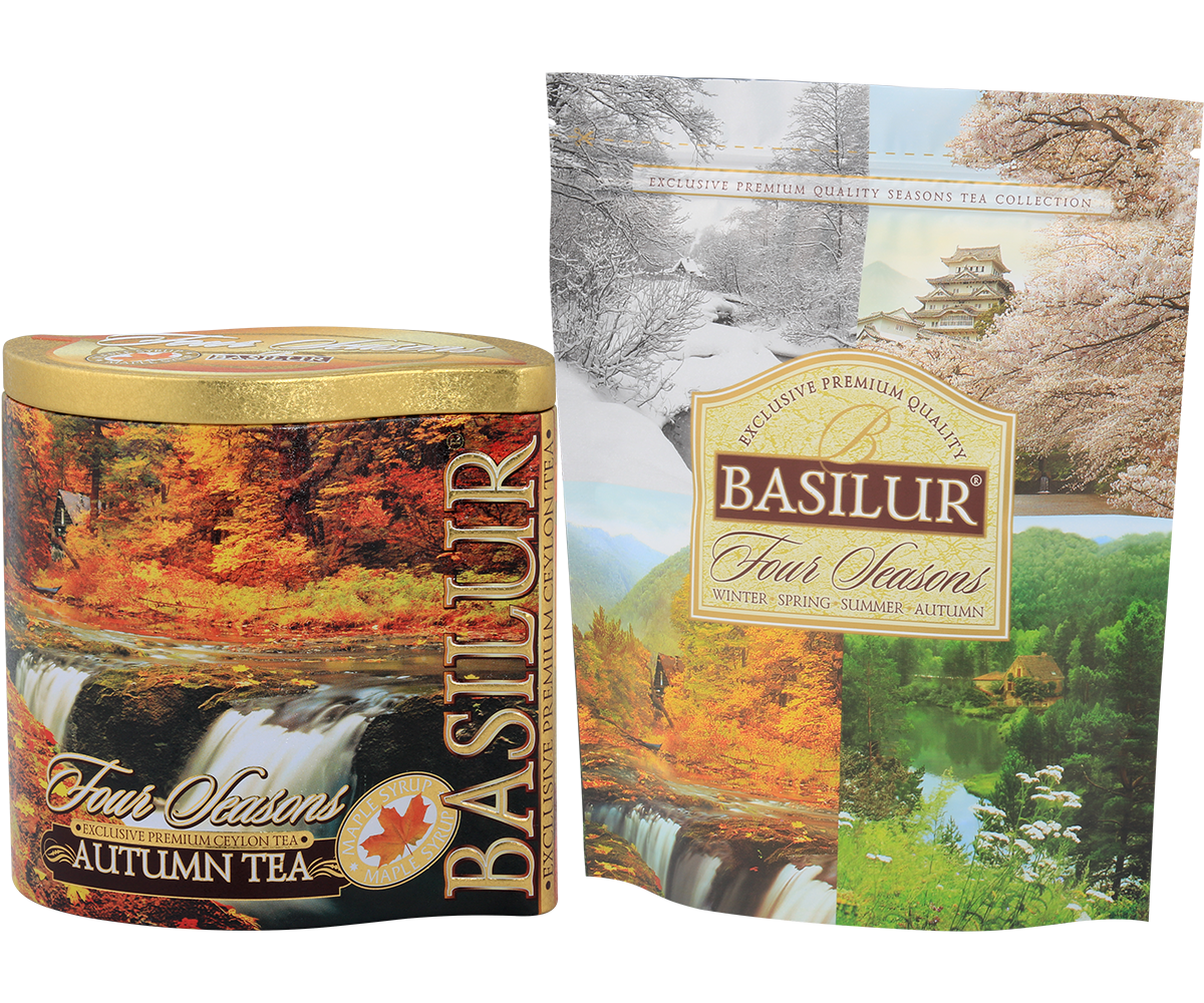 Autumn Tea Tin Caddy - 100g Loose Leaf Black Tea
