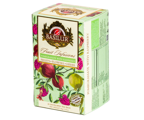 Fruit Infusions - Pomegranate with Raspberry- 20 Enveloped Tea Bags