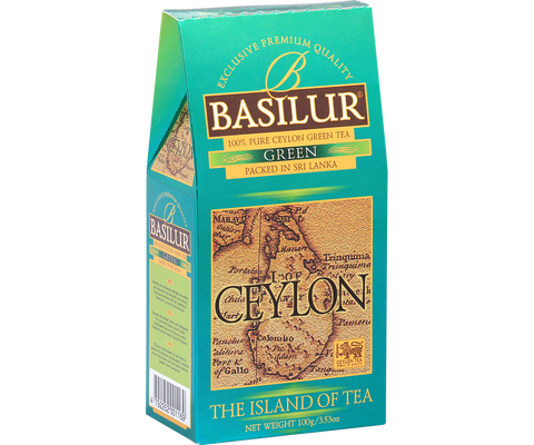 Basilur Pure Ceylon Green Tea - 100G Loose Leaf Green Tea