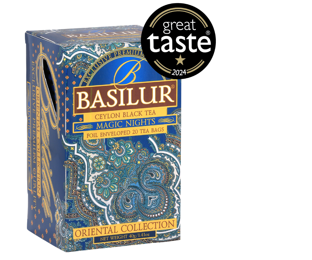 Basilur's Magic Nights Black Tea Blend - 25 Enveloped Tea Bags