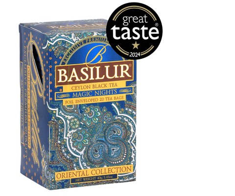 Basilur's Magic Nights Black Tea Blend - 25 Enveloped Tea Bags