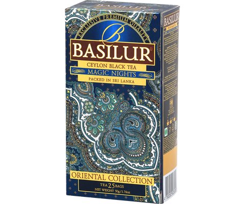 Basilur's Magic Nights Black Tea Blend - 25 Tea Bags