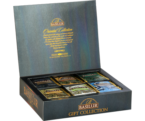 Oriental Collection Assorted Gift- 60 Enveloped Tea Bags - 4 Flavours of Green And Black Teas