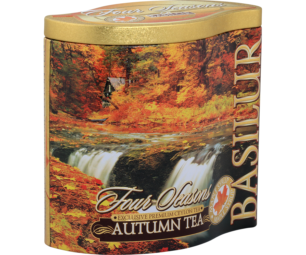 Autumn Tea Tin Caddy - 100g Loose Leaf Black Tea