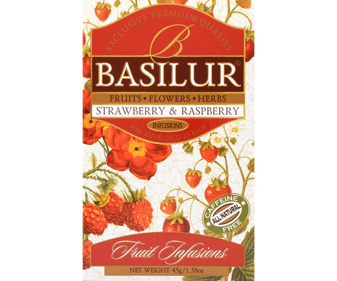 Fruit Infusions - Strawberry & Raspberry- 20 Enveloped Tea Bags