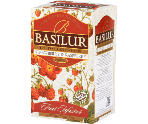 Fruit Infusions - Strawberry & Raspberry- 20 Enveloped Tea Bags
