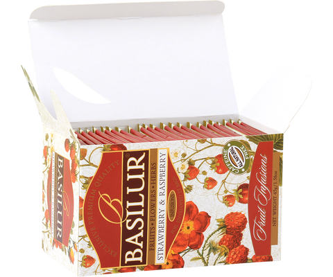 Fruit Infusions - Strawberry & Raspberry- 20 Enveloped Tea Bags
