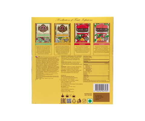 Assorted Fruit Infusions Vol.III - 40 Enveloped Tea Bags - 4 Flavours