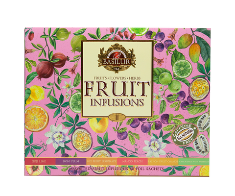 Assorted Fruit Infusions Vol.II - 60 Enveloped Tea Bags - 6 Flavours