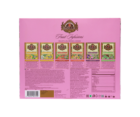 Assorted Fruit Infusions Vol.II - 60 Enveloped Tea Bags - 6 Flavours