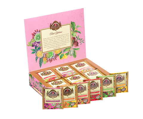 Assorted Fruit Infusions Vol.II - 60 Enveloped Tea Bags - 6 Flavours