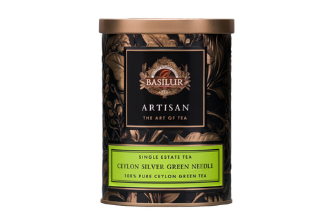 Ceylon Silver Green Needle Tin - 60g Green Loose Tea