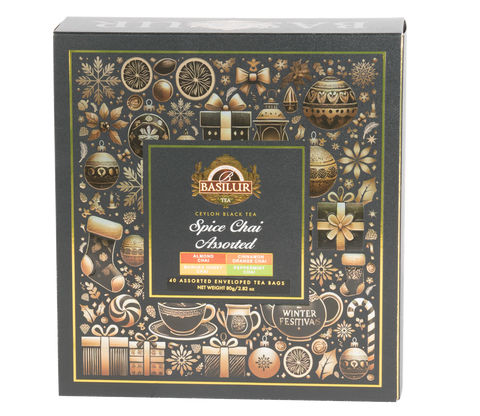 Basilur Spice Chai Assorted Gift Pack - 40 Enveloped Tea Bags
