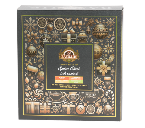 Basilur Spice Chai Assorted Gift Pack - 40 Enveloped Tea Bags