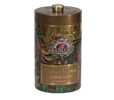 Amber Glow Tin Caddy - 100g Loose Leaf Black Tea