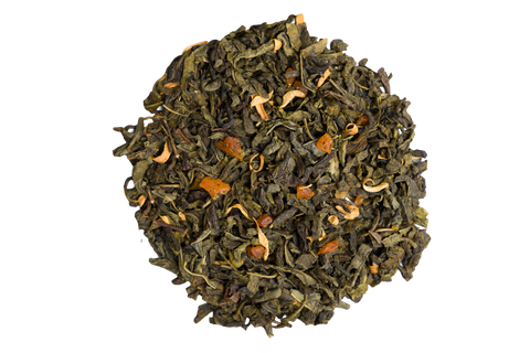 Basilur Sweet Orchard Peach & ElderFlower - 75g Loose Leaf Green Tea