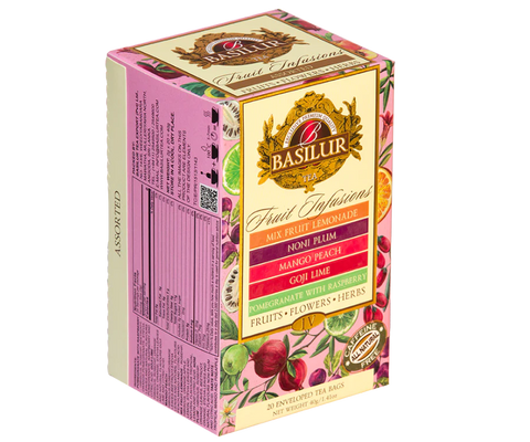 Basilur Assorted Fruit Infusions Volume IV - 20 Enveloped Tea Bags