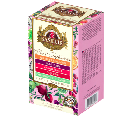 Basilur Assorted Fruit Infusions Volume IV - 20 Enveloped Tea Bags