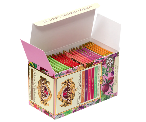 Basilur Assorted Fruit Infusions Volume IV - 20 Enveloped Tea Bags