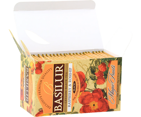 Magic Fruits Raspberry & Rosehip Tea - 25 Enveloped Tea Bags