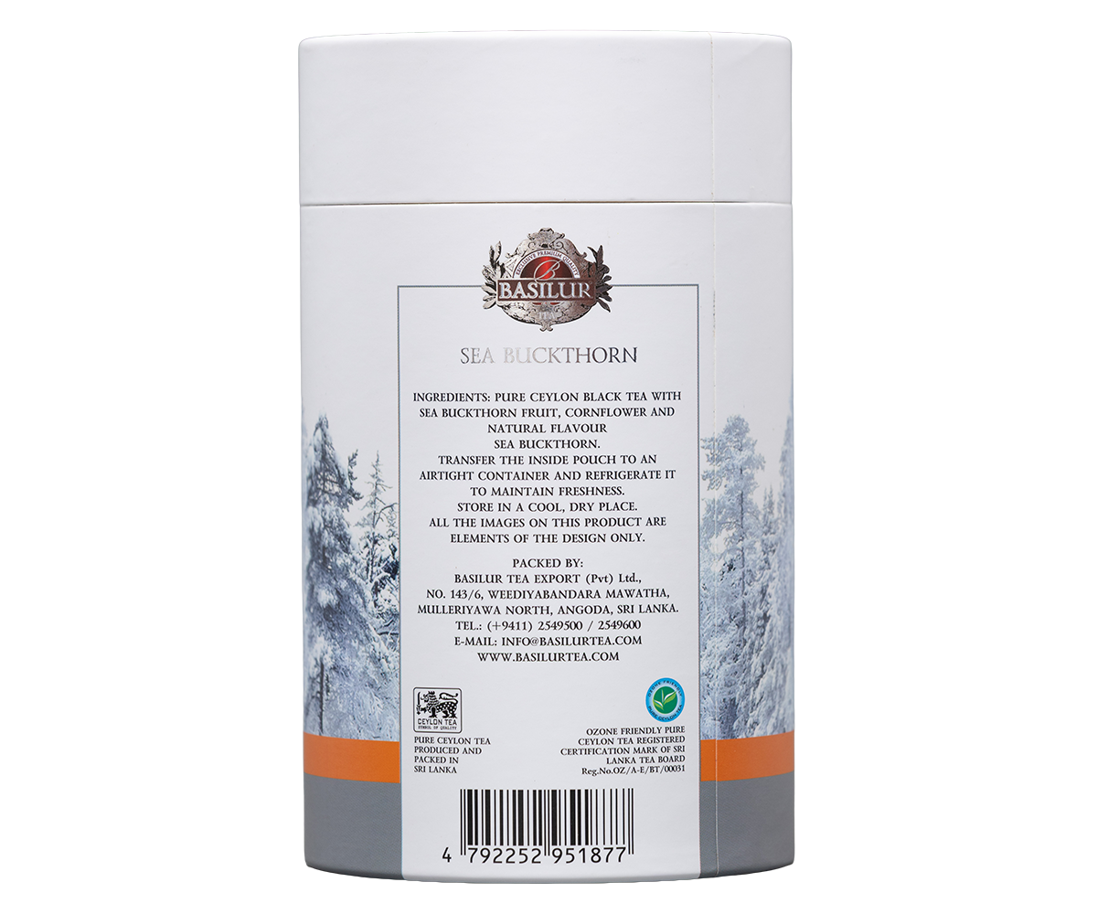 Basilur Winter Berries - Sea Buckthorn- 75g Ceylon Black tea