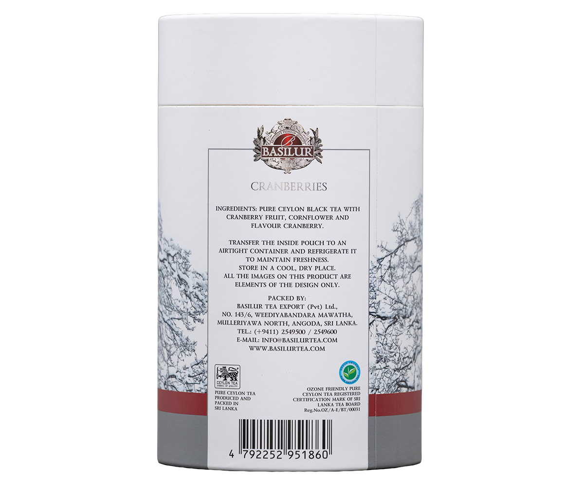 Basilur Winter Berries - Cranberries - 75g Ceylon Black tea