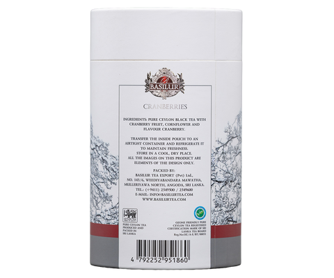 Basilur Winter Berries - Cranberries - 75g Ceylon Black tea