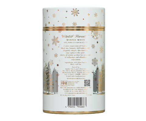 Winter Forest Winter White Tin Canister - 75G Loose Leaf Black Tea