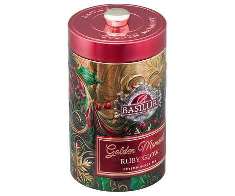 Ruby Glow Tin Caddy - 100g Loose Leaf Black Tea