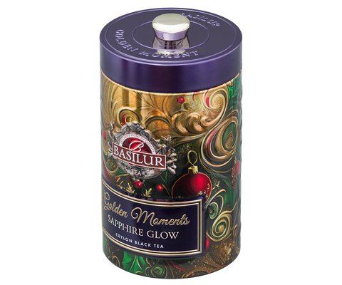 Sapphire Glow Tin Caddy - 100g Loose Leaf Black Tea