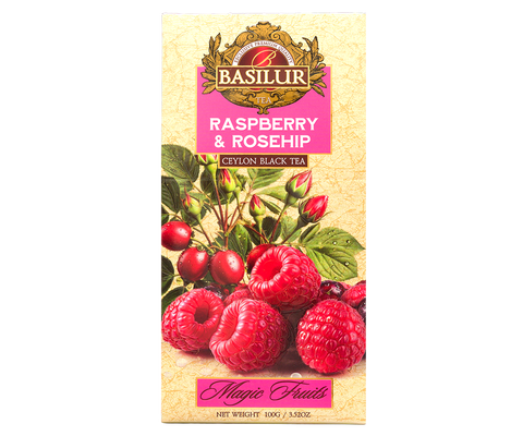 Magic Fruits Raspberry & Rosehip Tea - 25 Enveloped Tea Bags