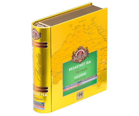 Breakfast Tea - Tea Book - Australian Breakfast - 32 Enveloped Tea Bags - 4 Flavours