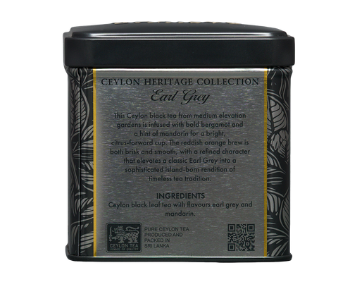 Ceylon Heritage Earl Grey Tea - 50g Loose Leaf Black Tea