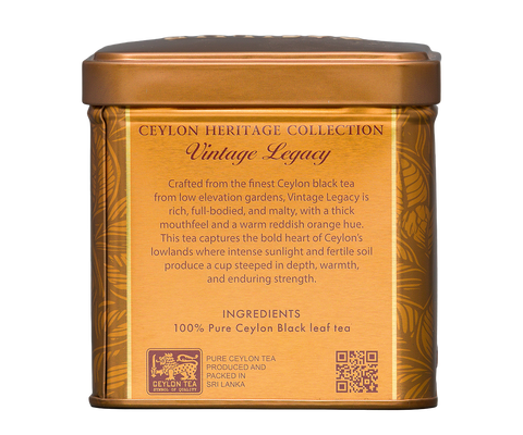Ceylon Heritage Vintage Legacy Tea - 50g Loose Leaf Black Tea