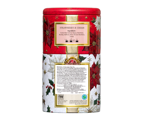 Basilur Fruit & Flowers Two Layers Tin - 100G Loose Leaf Black Tea