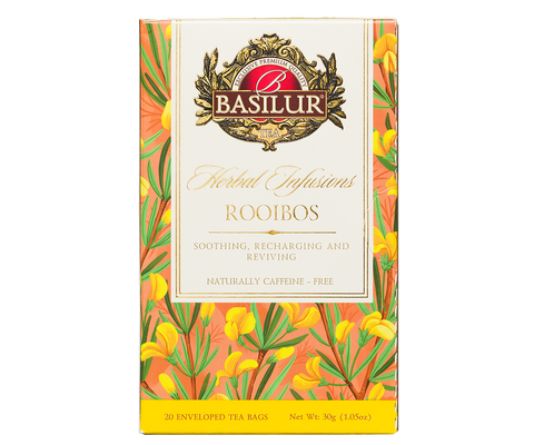 Basilur Rooibos Herbal Tea - 20 Enveloped Tea Bags