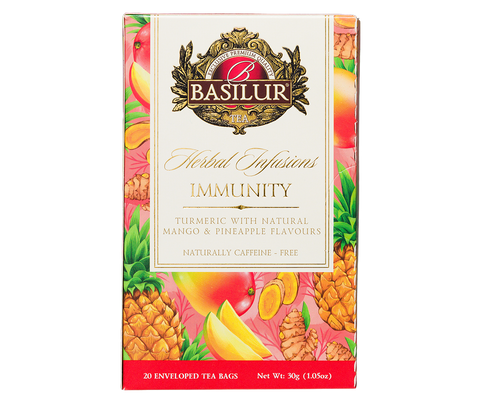 Basilur Immunity Herbal Tea - 20 Enveloped Tea Bags