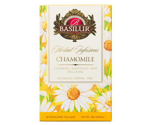 Basilur Chamomile Herbal Tea - 20 Enveloped Tea Bags