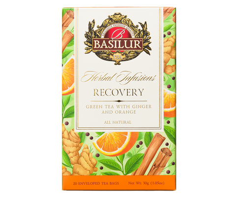 Basilur Recovery Herbal Tea - 20 Enveloped Tea Bags