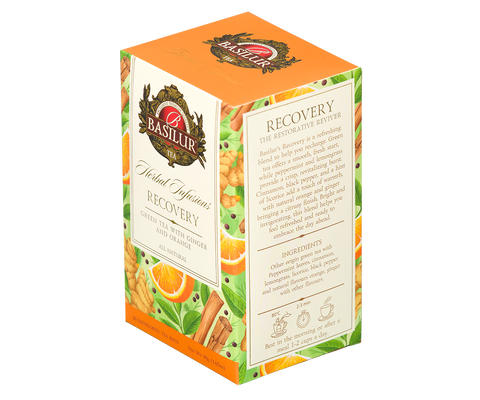 Basilur Recovery Herbal Tea - 20 Enveloped Tea Bags