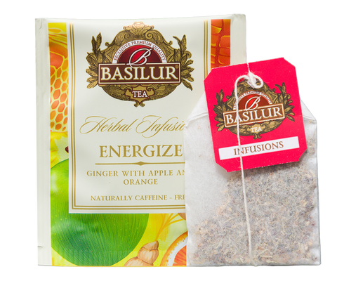 Basilur Energize Herbal Tea - 20 Enveloped Tea Bags