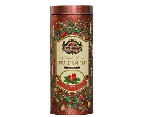 Christmas Tea Candle – Red Edition- 75G Loose Leaf Black Tea