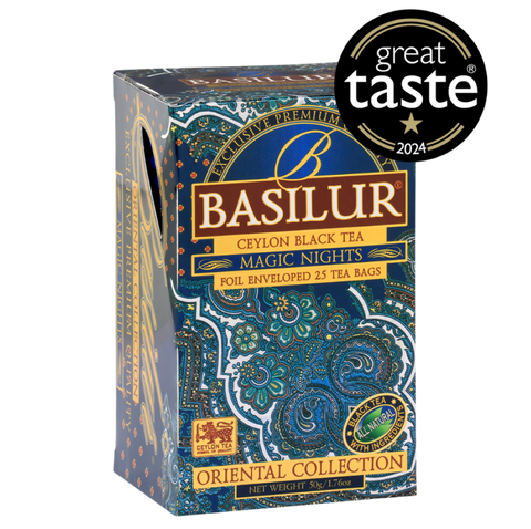 Basilur's Magic Nights Black Tea Blend - 25 Enveloped Tea Bags