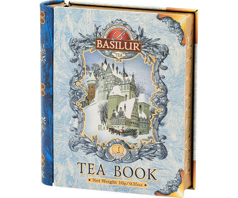Mini Tea Book I - Blue Cornflower, Malwa & Jasmine Flower - Floral Black Tea - 5 Pyramid Tea Bags